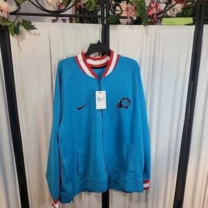Nike Blue Jacket with Red and White Trim